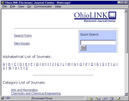 OhioLINK EJC page